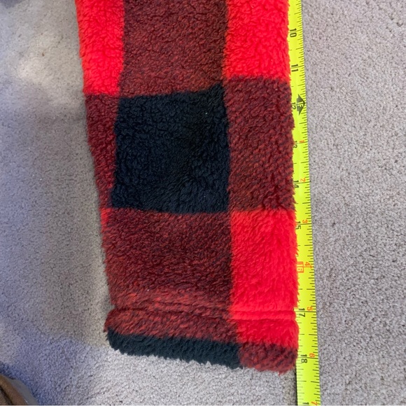 The Loft | NWT Petite Buffalo Plaid Mock Neck Sherpa Top XS - Picture 7 of 8
